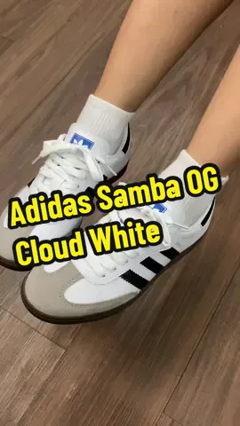 Adidas Samba OG Cloud White #adidassamba #samba #sambaog #sambaogcloudwhite  #adidas #shoes #sneakers #fyp #foryou 
