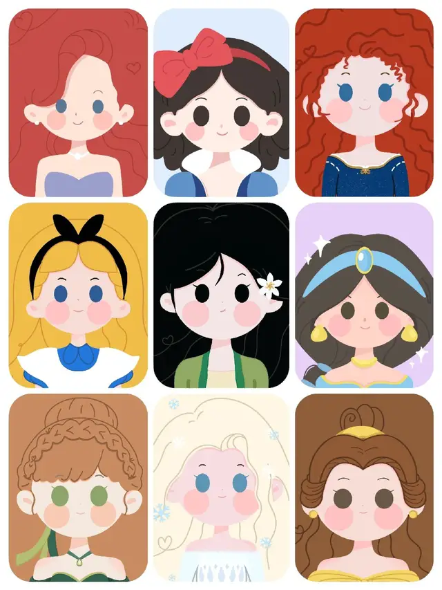 |27.12.2023| Avatar Ideas ~ Disney Princess 👸👸👸 Cre: Xiaohongshu  #avatar #wallpaper #princess #disney #xh #viral 