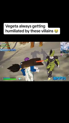 didnt have to do vegeta like this 😭💀 #fortnite #vegeta #frieza #cell #villian 