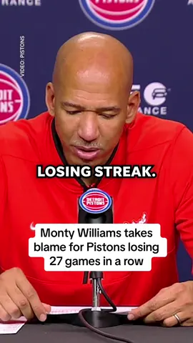 The Pistons are the first team in NBA history to lose 27 straight games in a season 😳 #montywilliams #detroitpistons #cadecunningham #NBA #nbatiktok #basketball #record #fyp 