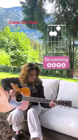 Come On Over - the simplest song on Come On Over! 😂🎸 Who got a guitar for Christmas? Show me your covers! #comeonover #LearnOnTikTok 