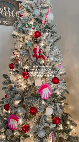 When do you take down your Christmas tree & decor? Also, not our elf still being here 😅 #christmasdecor #christmas #christmas2023 #christmastree #postchristmascleaning #postchristmas #christmasundecorating #christmastiktok #undecoratingforchristmas #undecorating 