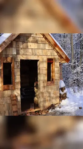 Building house p2 #bushcraftsurvival #bushcrafttrip #camp #outdoor #building #campinglife #fyp #foryou #usa 