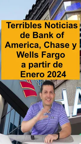 Terribles noticias de los bancos en EEUU a partir de Enero 2024 #howardmelgar #bofa #chase