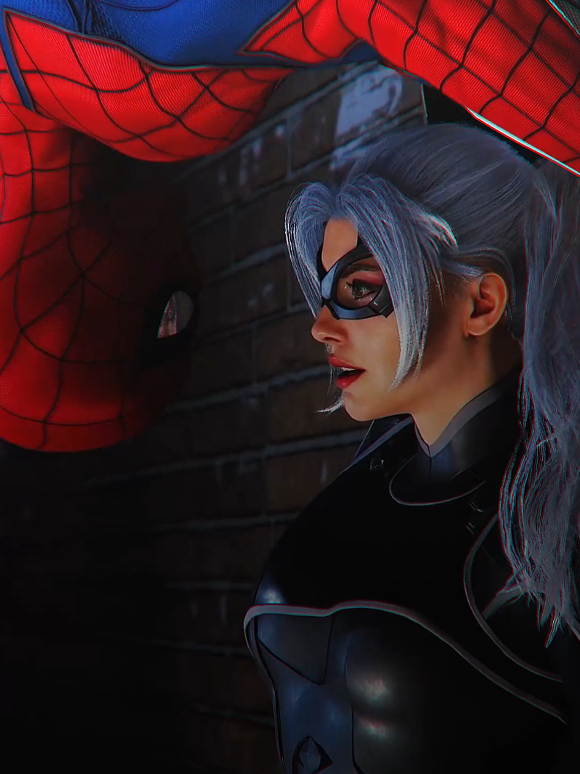 black cat> | #spiderman #edits #aftereffects #game #ps5 #marvelspiderman2 #fyp #superman #eminem #foryou