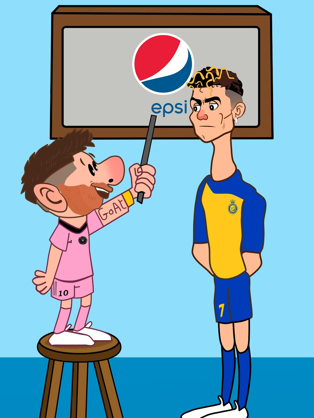 pepsi siuuuuuuuuuu 😂 #messi #ronaldo #lionelmessi #cristianoronaldo #foryou #foryoupage