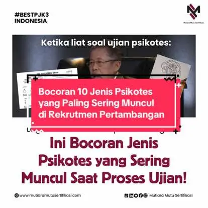 Buat kamu yang lagi bersiap untuk rekrutmen di pertambangan, cek 10 jenis psikotes yang paling sering muncul berikut ini yaa! Good luck teman-teman~ 😊😄 #psikotes #tambang #anaktambang 