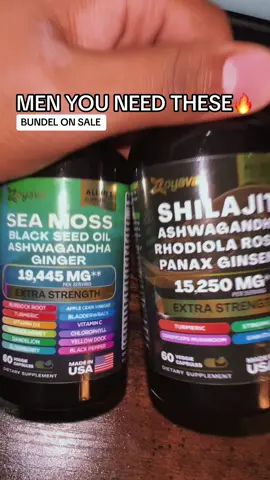 MEN LISTEN UP 👂🏽🔥#seamoss#blackseedoil#ashwagandha#supplaments#ttshop#tiktokshop
