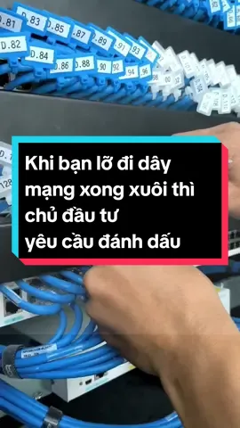 Ai bảo dây rút nhãn hết thời? Đi dây mạng xong mới đánh dấu thì dây rút nhãn vẫn là cứu tinh nhanh nhất. #dayrutnhan #daythitnhan #hns #bamdaudaymang 