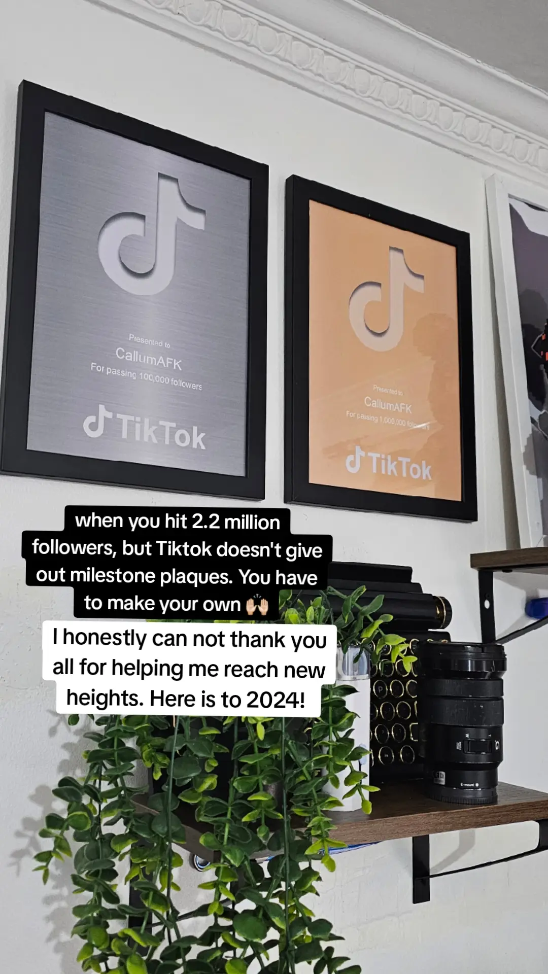 here is to 2024. The year of Tech!! #tiktokplaque #milestone #tiktokawards 