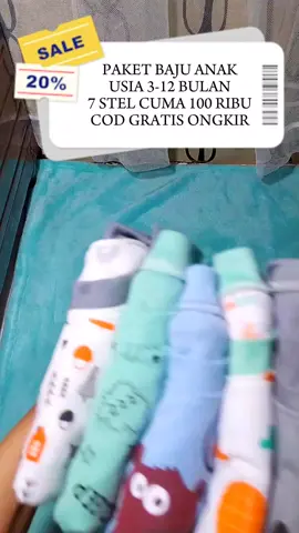 paket baju anak 7 stel 100 ribu cod gratis ongkir 🥰 #setelanbajubayi #perlengkapanbayi #stelanbajubayi #paketsetelanbajuanak @
