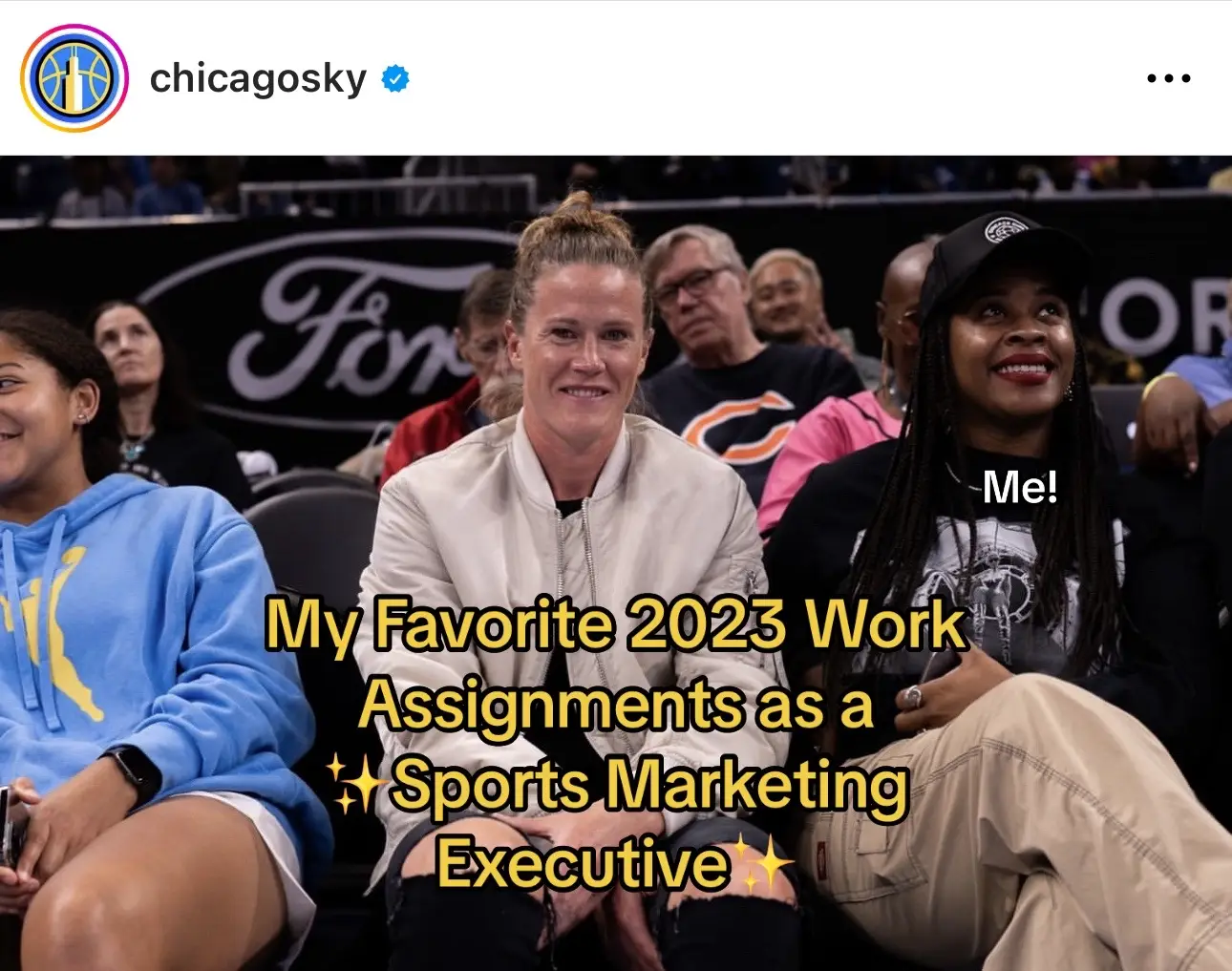 It was hard pulling this into one recap but here are some of my favorite events from this year! As a Marketing executive in sports, my office changes daily. I can’t wait to see what 2024 has in store! #NBA #WNBA #nwsl  #workinsports #womeninsports #career 