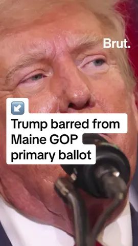 Donald Trump has been disqualified from the Republican primary ballot in Maine by the secretary of state, though the decision can be appealed in state court.  #fyp 
