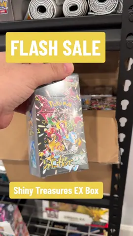 FLASH SALE - Shiny Treasures EX WHILE SUPPLIES LAST *ONE of the LOWEST PRICES* #pokemontiktok #shiny #poke #pokemoncommunity #shinytreasureex 