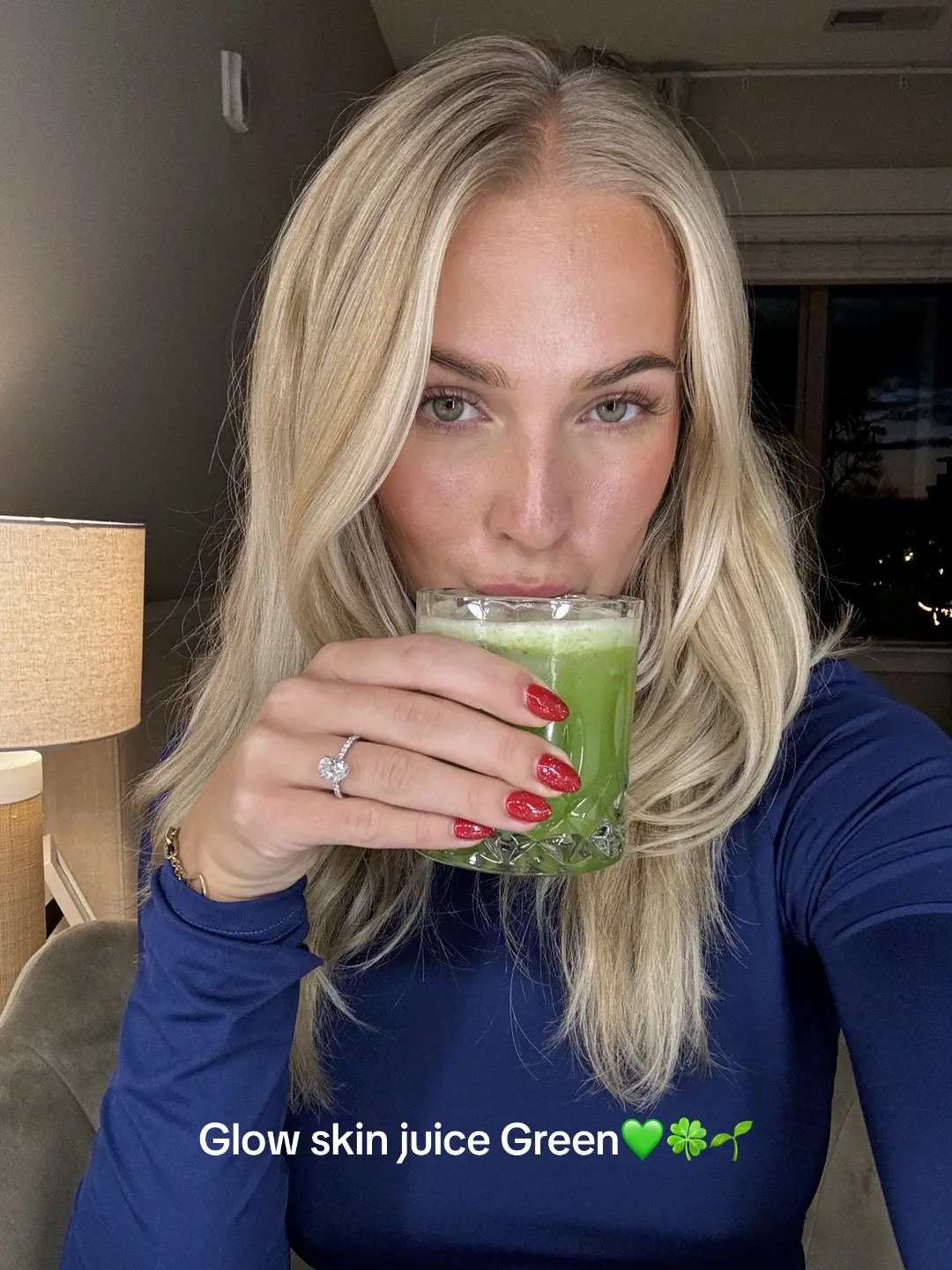 Trying glow juice for the first time! 100% the best green juice I’ve ever had! #glowjuice #greenjuicegirl #greenjuice #glowskin #greenjuicegirlaesthetic 