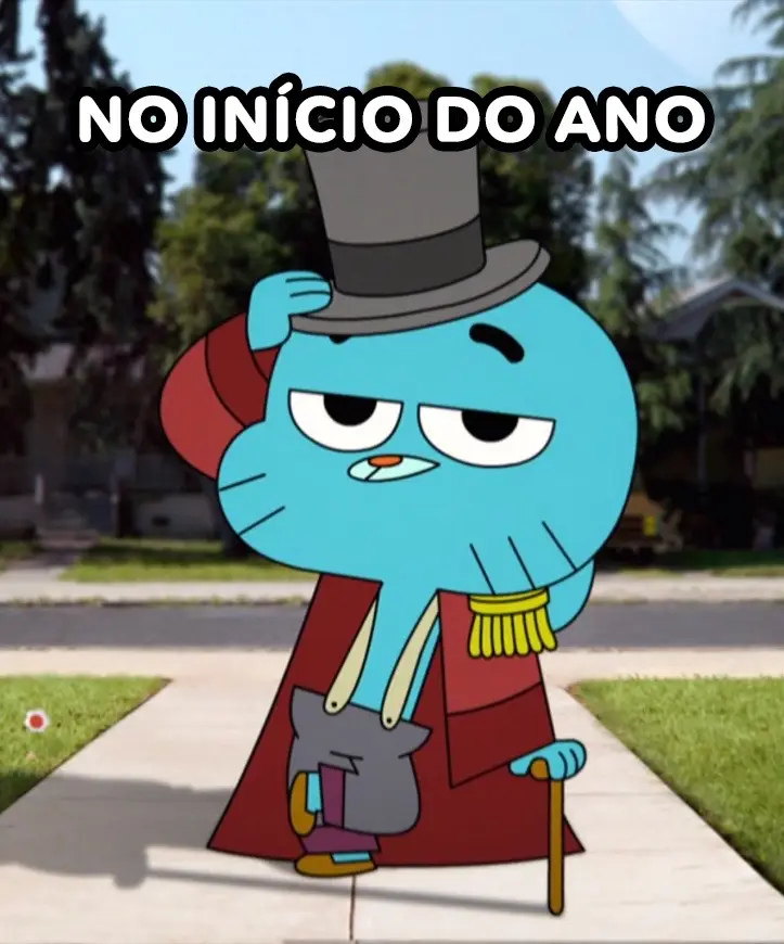 Penultimo dia do ano e eu to exatamente assim 🗣️ #CartoonNetwork #gumball #fimdeano #anonovo