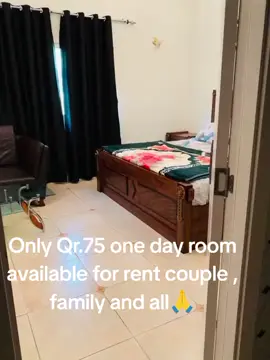 only Qr.75 for one day room  available for couple nd family... msg me on tiktok nd book ur appointment 🙏🙏all nationality ...#tiktok_qatar🇶🇦 #foryou #fypシ 