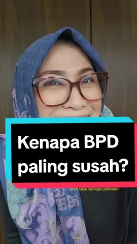 Replying to @elelevenst  Ini diaa alasannya kenapa BPD jadi top 1 gangguan mental yg susah diterapi menurut saya pribadi 😇 Penjelasannya agak panjang, gapapa ya, simak sampai habis 🙏 Buat teman2 dengan BPD atau keluarga yg alami BPD, tenang, banyak harapan kok utk orang dengan BPD. Saya akan buat khusus di video terpisah yaaa. Semoga teredukasi 🥰 #bpd #borderline #borderlinepersonalitydisorder #gangguankepribadian #ambang #edukasidokvisya #psikiater #KesehatanMental #kesehatanjiwa 