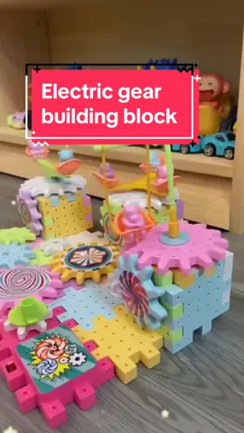 Electric gear building blocks, variable shape, not the same every day, children can not stop playing#Hello2024 #tiktoktoy ##foryou #toyforkids #educationaltoy #toy #funnytoy #Electrictoy #gear #buildingblocks 