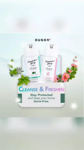 Looking for a reliable disinfectant spray that cleanses and freshens? Look no further! Ouson's got you covered. 🌿✨ Stay protected and keep your home Germ-Free with our trusted formula. 🏠💪  #ouson #disinfectantspray #StayProtected #ProtectYourSpace #GermFreeProtection 
