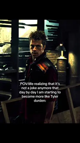Little by little you will become Tyler durden #foryou #foryoupage #fightclub #tylerdurden #Real #relatable 