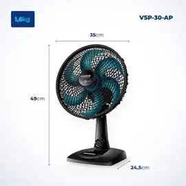 O ventilador de mesa modial 110v 30cm 6 pás super power vsp-30-ap é um aparelho que promete oferecer um vento forte e refrescante, com baixo nível de ruído e fácil limpeza. Ele possui um design moderno e compacto, com uma cor preto/azul petróleo que combina com qualquer ambiente. Ele tem três velocidades de funcionamento, que podem ser ajustadas de acordo com a necessidade do usuário: máxima turbo, média conforto e mínima silencioso. Ele também tem um sistema oscilante lateral, que amplia o raio de alcance do vento, e uma inclinação vertical regulável, que permite direcionar o fluxo de ar conforme desejado. Ele tem uma base antiderrapante, que dá maior estabilidade e segurança, e uma grade frontal removível, que facilita a limpeza das hélices. Alguns dos pontos positivos desse ventilador são: - Ele tem uma boa potência, com 60W, e uma hélice com 6 pás, que garantem um vento forte e constante. - Ele tem um baixo consumo de energia, sendo classificado como A no selo Procel de economia de energia. - Ele tem um baixo nível de ruído, que não atrapalha o sono ou a concentração. - Ele tem um bom custo-benefício, sendo vendido por um preço acessível em relação aos concorrentes. - Ele tem uma boa durabilidade, sendo feito com materiais de qualidade e tendo uma garantia de 12 meses. Alguns dos pontos negativos desse ventilador são: - Ele tem um tamanho um pouco grande, com 28 cm de profundidade, 35 cm de largura e 51 cm de altura, o que pode ocupar muito espaço na mesa ou na parede. - Ele tem um peso um pouco elevado, com 2,4 kg, o que pode dificultar o transporte ou a instalação. - Ele tem um cabo de alimentação um pouco curto, com 1,5 m, o que pode limitar a sua posição ou exigir o uso de extensões. - Ele tem uma cor um pouco chamativa, que pode não agradar a todos os gostos ou combinar com todos os ambientes. Em conclusão, o ventilador de mesa modial 110v 30cm 6 pás super power vsp-30-ap é uma boa opção para quem procura um aparelho que ofereça um vento forte e refrescante, com baixo nível de ruído e fácil limpeza. Ele tem um design moderno e compacto, com uma cor preto/azul petróleo que combina com qualquer ambiente. Ele tem três velocidades de funcionamento, que podem ser ajustadas de acordo com a necessidade do usuário, e um sistema oscilante lateral, que amplia o raio de alcance do vento. Ele tem uma base antiderrapante, que dá maior estabilidade e segurança, e uma grade frontal removível, que facilita a limpeza das hélices. Ele tem uma boa potência, com 60W, e uma hélice com 6 pás, que garantem um vento forte e constante. Ele tem um baixo consumo de energia, sendo classificado como A no selo Procel de economia de energia. Ele tem um bom custo-benefício, sendo vendido por um preço acessível em relação aos concorrentes. Ele tem uma boa durabilidade, sendo feito com materiais de qualidade e tendo uma garantia de 12 meses. Por outro lado, ele tem um tamanho um pouco grande, com 28 cm de profundidade, 35 cm de largura e 51 cm de altura, o que pode ocupar muito espaço na mesa ou na parede. Ele tem um peso um pouco elevado, com 2,4 kg, o que pode dificultar o transporte ou a instalação. Ele tem um cabo de alimentação um pouco curto, com 1,5 m, o que pode limitar a sua posição ou exigir o uso de extensões. Ele tem uma cor um pouco chamativa, que pode não agradar a todos os gostos ou combinar com todos os ambientes. Portanto, ele é um ventilador que tem suas vantagens e desvantagens, e que deve ser escolhido de acordo com as preferências e necessidades de cada um. você pode comprar no  seguintes link : https://amzn.to/3tDokzu