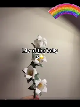 Lily of the Velly (3🌟difficulty)#papercraft #papercrafts #origami #paperflower 