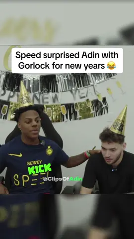 Speed surprised Adin with Gorlock for new years #adinross #adinrossclips #ishowspeed #fyp #viral 