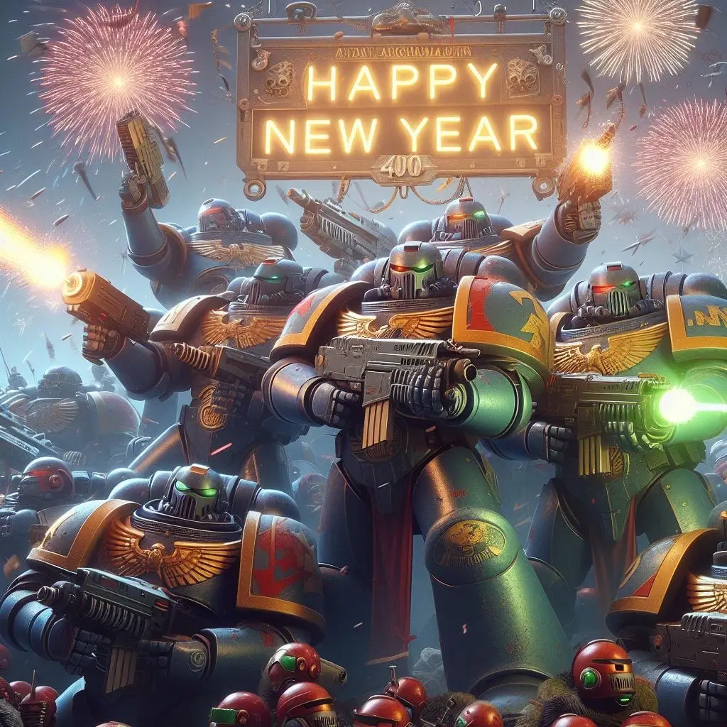 May fortune smile upon you in the new year ❤️ - BLVCKTEMPLVR #warhammer40k #warhammer40kmeme #imperiumofman #godemperorofmankind #happynewyear #2024