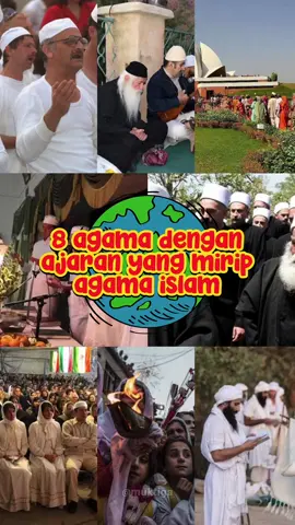 8 AGAMA DENGAN AJARAN YANG MIRIP AGAMA ISLAM #agama #ajaran #kepercayaan #islam #serunyabelajar #dunia 