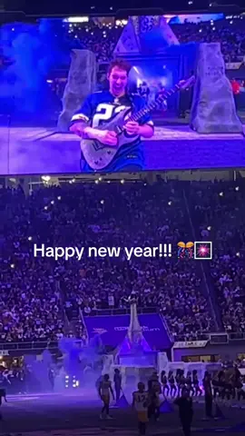 I had an unbelievably awesome experience ringing in the new year last night playing a guitar solo at the Vikings vs Packers game! Sold out crowd of almost 70,000 people, absolutely insane. I am just so grateful, I can’t even put it into words, a dream come true! 🙏😁🙏❤️🤘🤘 this video was taken from a friend in the crowd, but I will be posting more soon! Happy new year everyone!! 🎊🎊 Here’s to making 2024 even more incredible!! Also, check out that new @Schecter Guitar Research guitar!!! 🤘🤘 #guitar #guitartok #guitarist #guitarsolo #schecterguitars #newyearseve #guitartutorial #guitaristsoftiktok #guitarlicks #schecter #neuraldsp #viral #goviral #trending #quadcortex #metalguitar #shred #guitarshred #shredguitar #guitarscales #musiceducation #vikingsvspackers #rockguitar #usbankstadium #80srock #nye2023 #newyears #minnesotavikings #mnvikings #vikings
