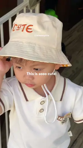 Super cute! Pwede pa yan for baby boy or baby girl. Sulit kasi pwedeng baligtaran.💓 #buckethat #kidshat #hatsforkids #buckethatforkids #OOTD #toddlersoftiktok 