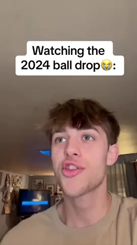 Watching the 2024 ball drop #skit #edit #meme 