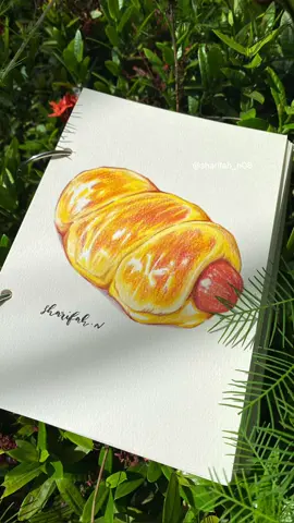 Tutorial lukis Roti Sosej dengan pensel warna. #art #senilukis #senihalus #kelasmelukismudah #arttips #arttipsandtricks #stepbysteptutorial #breadpainting #colourpencildrawing #pentelgraphgear1000 #stabiloswans48 #tiktokcikgu #tiktokguru #psv #pendidikansenivisual #lukisankreatif #lukisan3d #lukisanrotisosej #foodpaintingtutorial #foodpaintingchallenge 