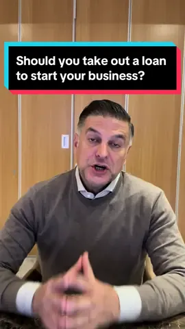 Should you take out a loan to start your business? #business #businesstiktok #loan #investor 