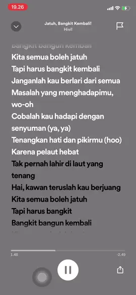 Thank you @HIVI! for this powerful song. 🔥🔥🔥 jiwa yang lelah bangkit kembali 💪🏽