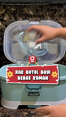 Botol susu hingga peralatan makan bayi tersimpan higienis #gotoliving #rakpengeringbotolbayi #boxpengeringbotolbayi 