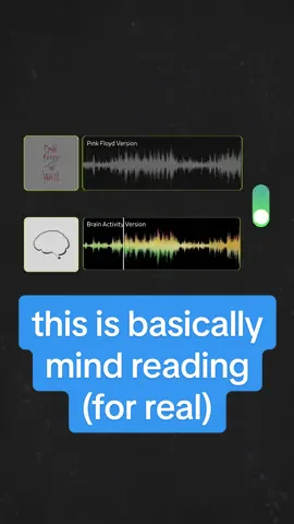 This is basically mind reading: Researchers just reconstructed a Pink Floyd song using the brain activity of people listening to it.  Neuroscientists at UC Berkeley played 29 patients Pink Floyd’s “Another Brick in the Wall, Part 1” and they recorded their brain activity with implanted electrodes. Then, they used a regression-based model to decode the brain signals and  reconstruct the song. It’s clearly not perfect, but you can hear the resemblance. Some are talking about using these findings to compose music directly from brain waves, but these scientists' goal is to make current neural prosthetics sound more natural. It truly feels like we are on the cusp of decoding our brains, and it’s incredible. This video is part of our show Huge If True. If you like optimistic science and tech stories, follow for more! #tech #science #stem #education #brain #animation