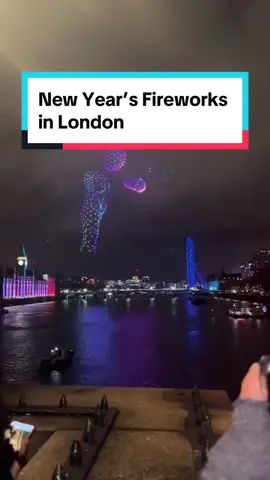 London lights up the night sky with an epic fireworks display welcoming the new year in a dazzling symphony of colors 🎆 What are your travel goals for the new year? ✨ 🎥 @Kay  📍London, UK  #newyearseve #newyearfireworks #droneshow #fireworks #londonlife 