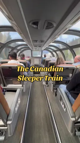 It's our first time to experience the sleeper train and we were on board for 23 hours! 😍🚞 #sleepertrain #sleeperclass #thecanadian #viarail #canadianrockies 