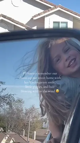 Brb crying thinking about the day she doesnt want to stick her head out the window anymore 😭