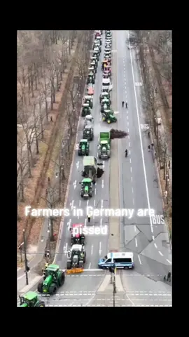 Farmers protesting in Germany. Farmers are angry about the federal government's decision to scrap diesel fuel subsidies as well as the negation of tax breaks for the purchase of agricultural and forestry machinery. According to the German Farmers' Association, those changes could cost farmers up to €1 billion (roughly $1.1 billion) #protest #germany #farmersprotest #fyp #followformore 
