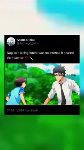 Anime: Assassination Classroom.                 #assasinationclasrooom #nagisa #anime #viral #animeedit #fyp #viralvideo #iconic #badass #op #anitok #martialarts #assasin #karma #killer 