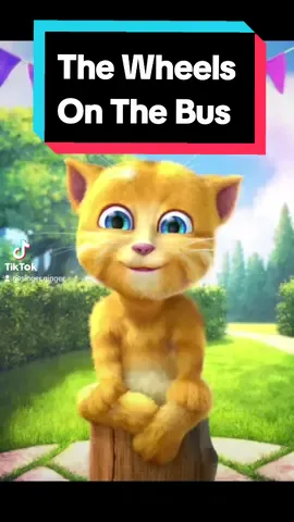 😹 The Wheels On The Bus Song 🎵 🚌 😹  #TalkingGinger #Talking #Singing #Ginger #TalkingGinger2  #JustForFun #Kids #Cat #Funny #Explore 