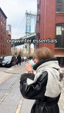 Our winter essentials 🖤🩶🤍 Shop now at AlexaLeigh.com!  #dumbo #brooklyn #wintersweater #blackpearls #winteressentials #jewelry #alexaleigh 