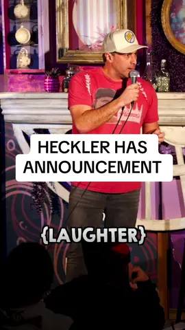 Heckler tries to take over show🤣#standupcomedy #heckler #crowdwork #adamray #comedy #fyp #foryoupage #funny #drunk 