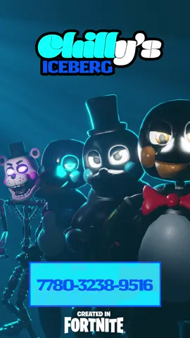 MAP CODE AT THE END! #fyp #fy #foryou #fnaf #fivenightsatfreddy #fivenightsatfreddys #fortnite #uefn #creative #fortnitememes #fortniteclips chilly’s iceberg canon ending