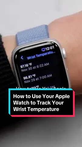 Did you know if you have an #AppleWatch Series 8 or later, with a temperature sensor, you can track your wrist temperature? Here's how. #Apple #temperaturesensor #applewatchtips #tech #techtok #applewatchseries8 #applewatchtok #applewatchs8 #applewatchtricks 