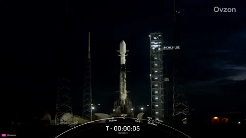 SpaceX Launches Ovzon-3 to Orbit! #SpaceX #Falcon9 #Ovzon3