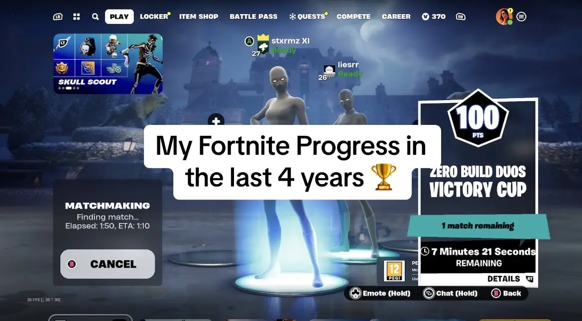 My Fortnite progress 🏆 #xyzabc #viral #fyp #fortnite #competitive 